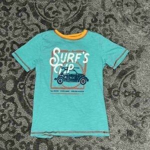 Teal Surf's Up Graphic T-Shirt
